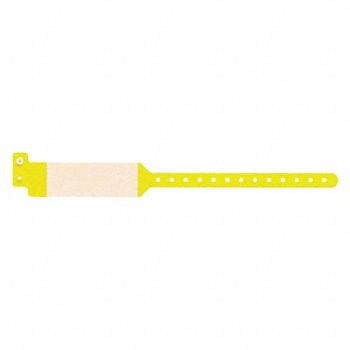 IDENTIPLUS ID Wristband Cover Seal Yellow PK500, 45YP41