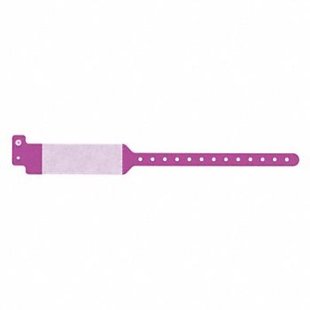 IDENTIPLUS ID Wristband Cover Seal Purple PK500, 45YP43