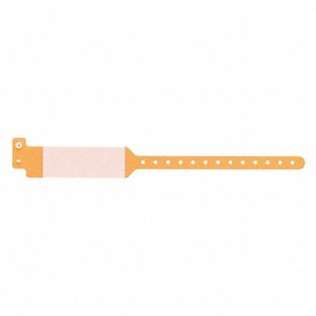 IDENTIPLUS ID Wristband Cover Seal Orange PK500, 45YP44