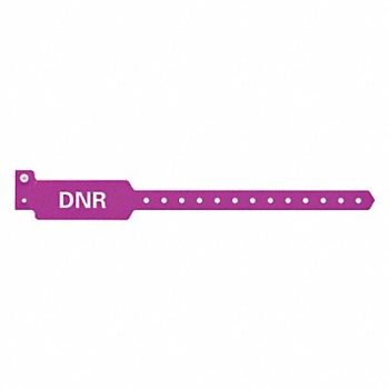 IDENTIPLUS ID Wristband 10-1/4 in L DNR PK500, 45YP53