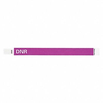 IDENTIPLUS ID Wristband Tyvek 10 in L DNR PK500, 45YP70