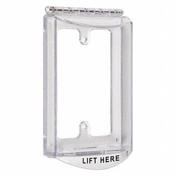 SAFETY TECHNOLOGY INTERNATIONAL Protective Cover 4-15/32 in H Clear, 45YP74