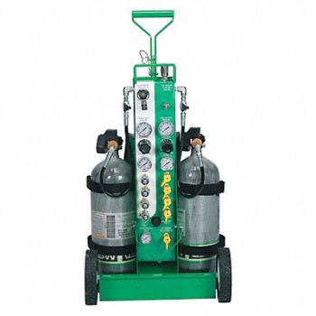 MSA Air Cylinder Cart Green D-Grip Handle, 45YT48