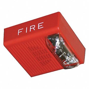EATON Horn Strobe Red 0.170A Ceiling Mnt, 45YU20