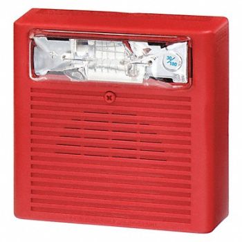 EATON Horn Strobe Red 0.170A Wall Mnt, 45YU24