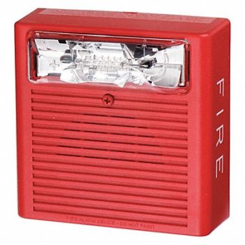 EATON Horn Strobe Red 0.480A Ceiling Mnt, 45YU26