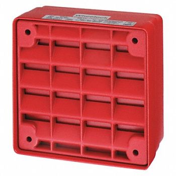 EATON Speaker Red Indoor 94dB 8W 6in H, 45YU41