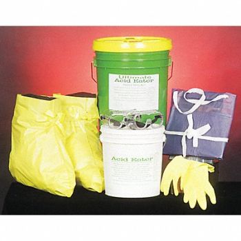 SPILL BUSTER Neutralizing Spill Kit 5 gal Lab Acids, 45YX70