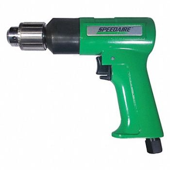 SPEEDAIRE Drill Air-Powered Pistol Grip 3/8 in, 45YY15