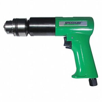 SPEEDAIRE Drill Air-Powered Pistol Grip 1/2 in, 45YY16