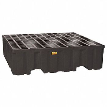 CONDOR Drum Spill Containment Pallet 4 Drums, 45YZ97