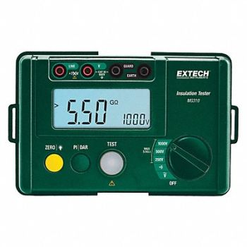 EXTECH Megohmmeter 250/500/1000V DC LCD Case, 45ZA06