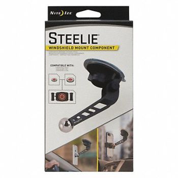 NITE IZE Cell Phone Windshield Mount Black, 460K19