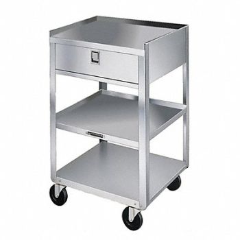 LAKESIDE Mobil Equipment Stand Silver Cabinet, 460K27
