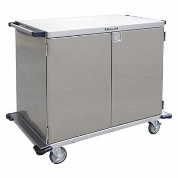 LAKESIDE Case Cart Silver Cabinet Overall 39 H, 460K44
