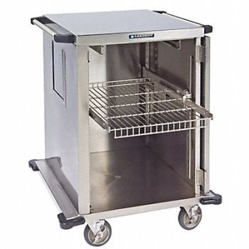 LAKESIDE Case Cart Silver Cabinet Overall 39 H, 460K45