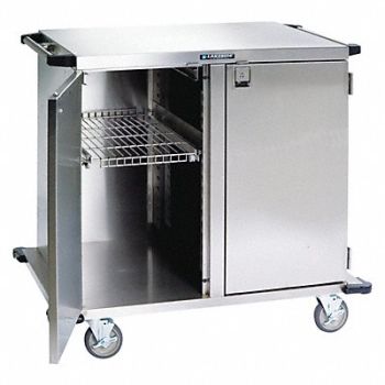LAKESIDE Case Cart Silver Cabinet Overall 39 H, 460K46