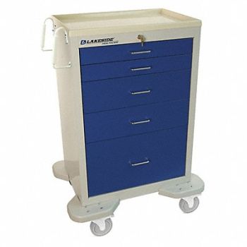 LAKESIDE Medical Cart Gray Cabinet, 460K62