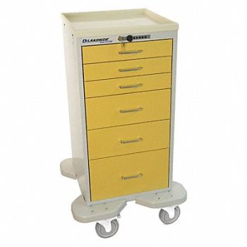 LAKESIDE Medical Cart Beige Cabinet, 460K86