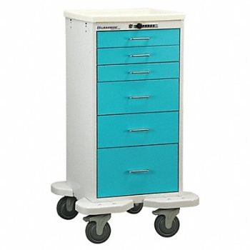 LAKESIDE Medical Cart Light Green, 460K87