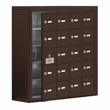 SALSBURY INDUSTRIES Locker 5x4Lckrs Brnz 31 x30.5 x9, 461J02