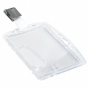DURABLE ID Badge Holder Shell Style PK25, 461N59