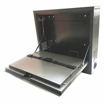 GRAINGER APPROVED LaptopCab 0Shlv Gray 19 x20 5/8 x5 1/4, 462D25