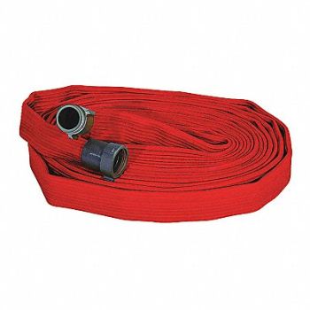 ARMTEX Fire Hose 100 ft Red Rubber, 462F11