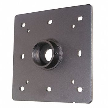 VIDEO MOUNT PRODUCTS Ceiling Plate Black 7.5 Dx1.25 Hx7.5 W, 462P64