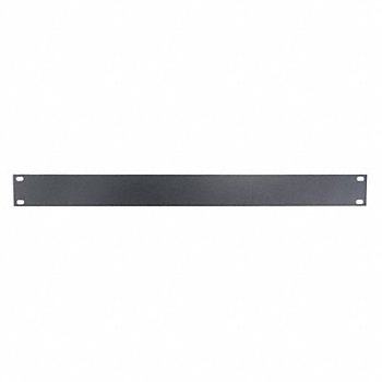 VIDEO MOUNT PRODUCTS Blank Panel For 1 Rack Unit Black, 462P69