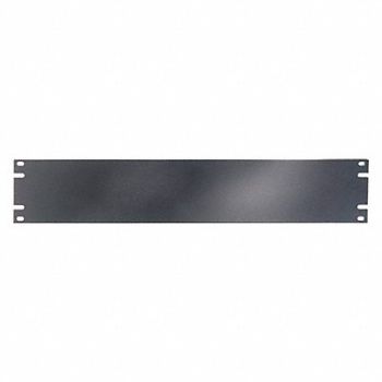 VIDEO MOUNT PRODUCTS Blank Panel For 2 Rack Units Black, 462P70