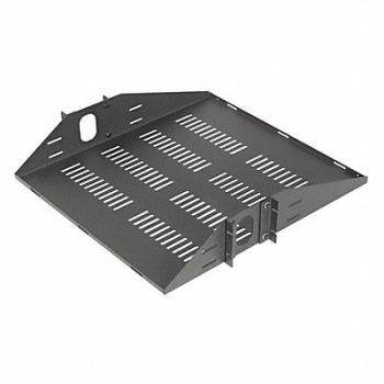 VIDEO MOUNT PRODUCTS Rack Shelf For Racks Steel Black, 462P94