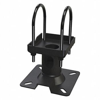 VIDEO MOUNT PRODUCTS Ceiling Adaptor Black 5.5 Dx7.6 Hx5 W, 462R66