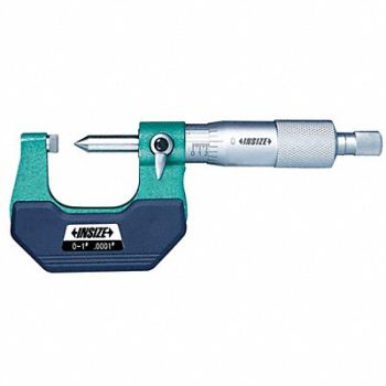 INSIZE Crimp Height Micrometer Flat Anvil, 462V40