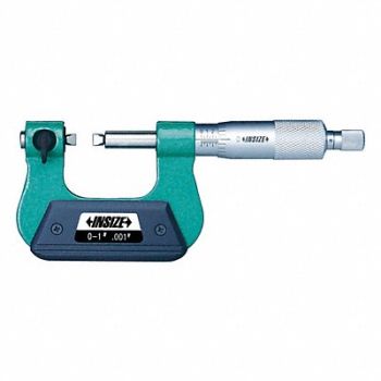 INSIZE Screw Thread Micrometer Flat Anvil, 462W73