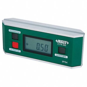 INSIZE Electronic Level 1-19/64 W 5-29/32 L, 463D98