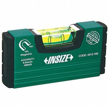 INSIZE Portable Level 25/32 W 4 L Aluminum, 463K49