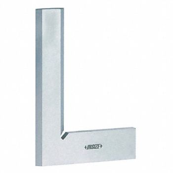 INSIZE 90 Deg Beveled-Edge Pre Steel Square SS, 463T76