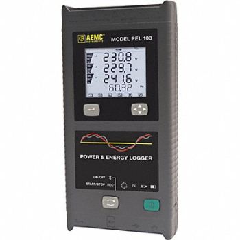 AEMC INSTRUMENTS Power/Energy Logger Max Watts 1.56GW, 463T94