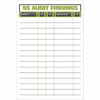 VISUAL WORKPLACE INC. Dry Erase Board Magnetic Steel, 463V61