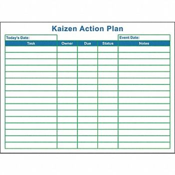 VISUAL WORKPLACE INC. Dry Erase Board Non-Magnetic Plastic, 463V40