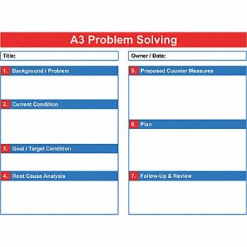 VISUAL WORKPLACE INC. Dry Erase Board Magnetic Steel, 463V68