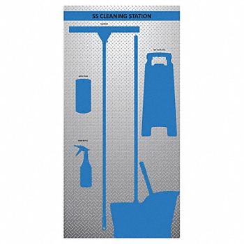 VISUAL WORKPLACE INC. Wet Shadow Board 72 Hx36 W, 463V98