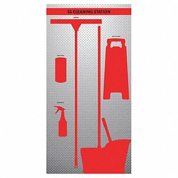 VISUAL WORKPLACE INC. Wet Shadow Board 72 Hx36 W, 463W01