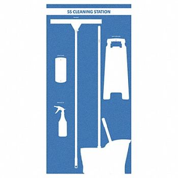 VISUAL WORKPLACE INC. Wet Shadow Board 72 Hx36 W, 463W03