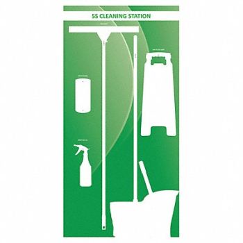 VISUAL WORKPLACE INC. Wet Shadow Board 72 Hx36 W, 463W08