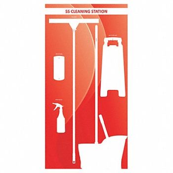 VISUAL WORKPLACE INC. Wet Shadow Board 72 Hx36 W, 463W09