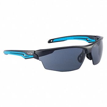 BOLLE SAFETY Safety Glasses Smoke Lens Wraparound, 464D64