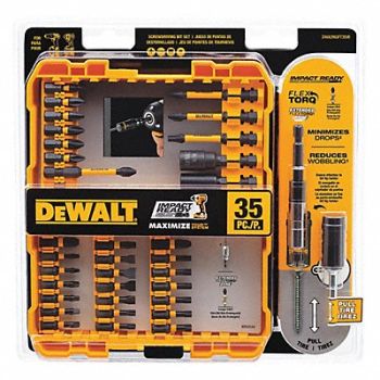 DEWALT Screwdriver Bit Set Steel 35 pcs., 465T65