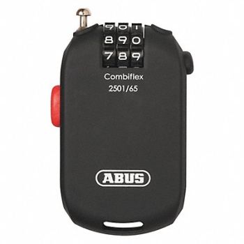 ABUS Cable Lock 25 in Steel Black, 466N79